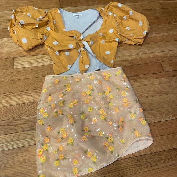 For Love And Lemons Dresses & Skirts - For love and lemons Ryder sequin mini skirt